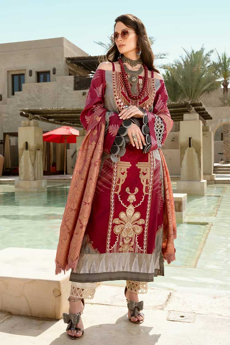 Picture of Shiza Hassan - 09B Fatin Luxury Lawn Collection - Available at Raja Sahib