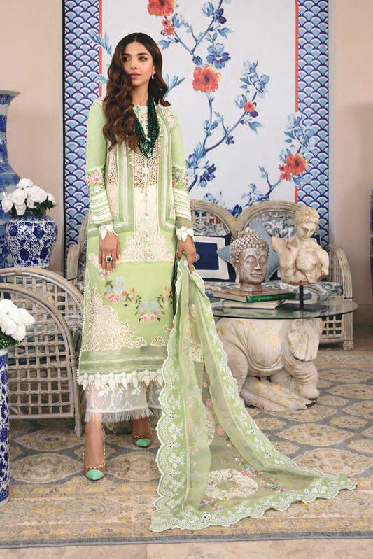 Picture of Crimson -5A Lace Galore Luxury Lawn Collection By Saira Shakira - Available at Raja Sahib