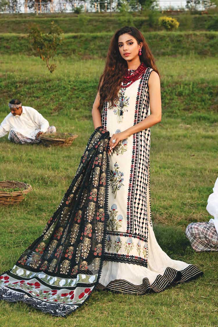 Picture of Crimson -8A Samarkand Luxury Lawn Collection By Saira Shakira - Available at Raja Sahib