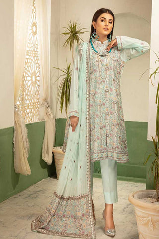 Picture of Shaista - Design 393 Khoobseerat Luxury Lawn Collection Vol 2 - Available at Raja Sahib