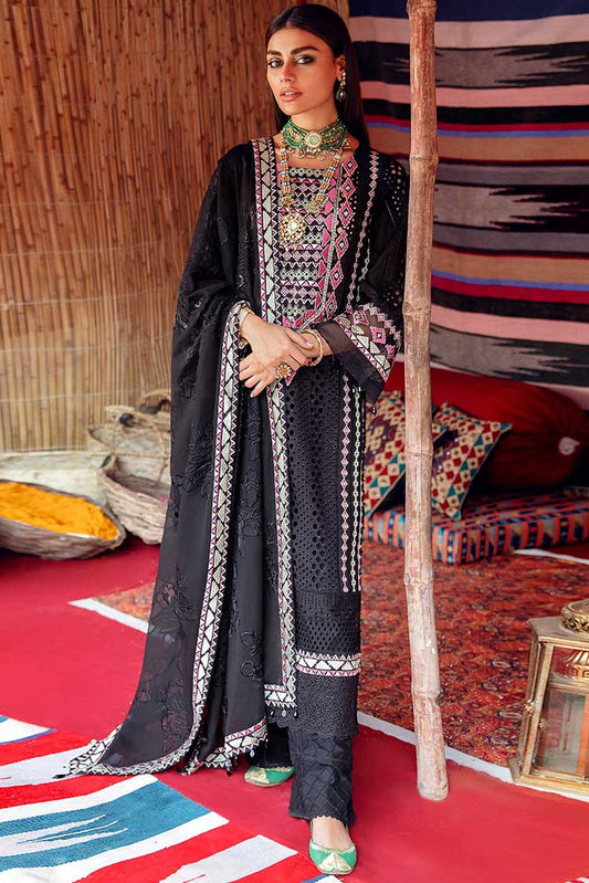 Picture of Nureh - NF 24 Uzbek Ranisa Festive Luxury Lawn Collection - Available at Raja Sahib