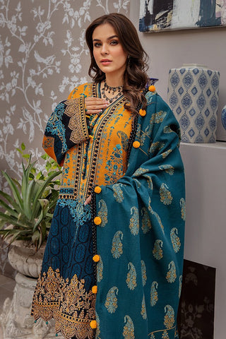 V1-06 Khaddar Winter Shawl Unstitched 3-PC Suit