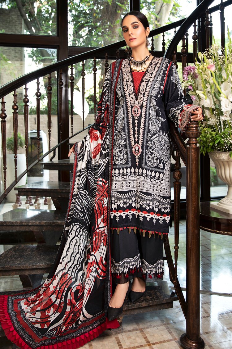 Picture of Zemira Virsa Summer Lawn Collection LV4-04 - Available at Raja Sahib