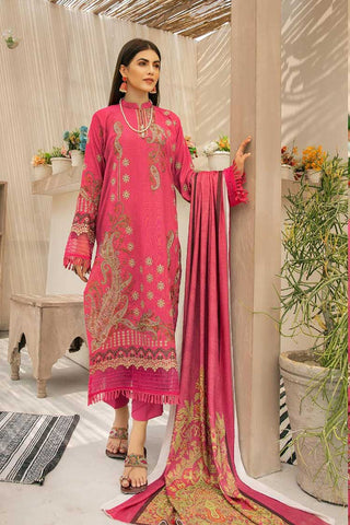 Picture of Shaista - Design 513 Maliha Embroidered Dhanak Karandi Collection - Available at Raja Sahib