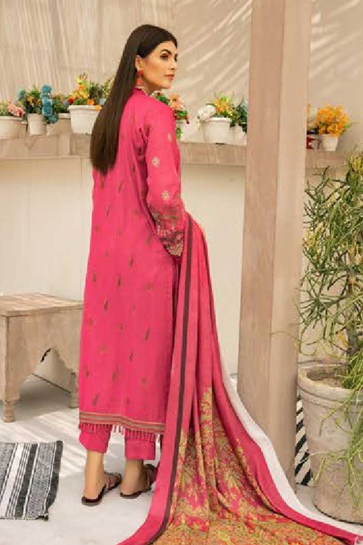 Picture of Shaista - Design 513 Maliha Embroidered Dhanak Karandi Collection - Available at Raja Sahib