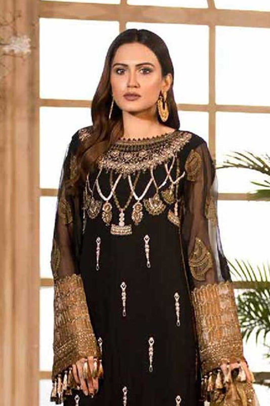 Picture of Charizma - CHM 45 Chimmer Embroidered Chiffon Collection Vol 6 - Available at Raja Sahib