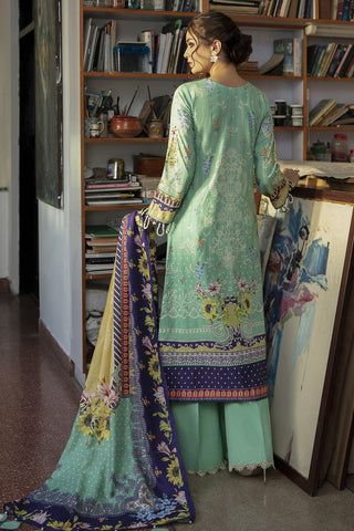 Jazmin - Design 08 Orphic Iris Viscose Slub Khaddar Winter Collection