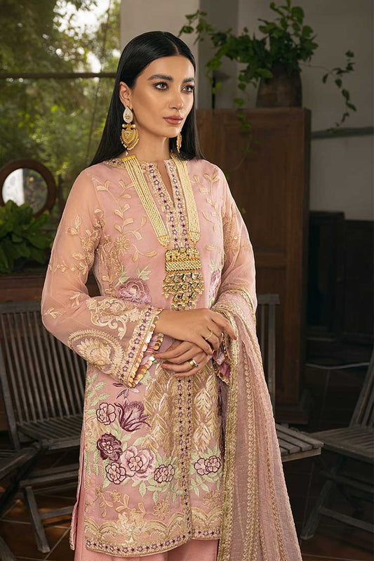 Picture of Rungrez - RNG 01 Aureo Mousseline Embroidered Collection - Available at Raja Sahib