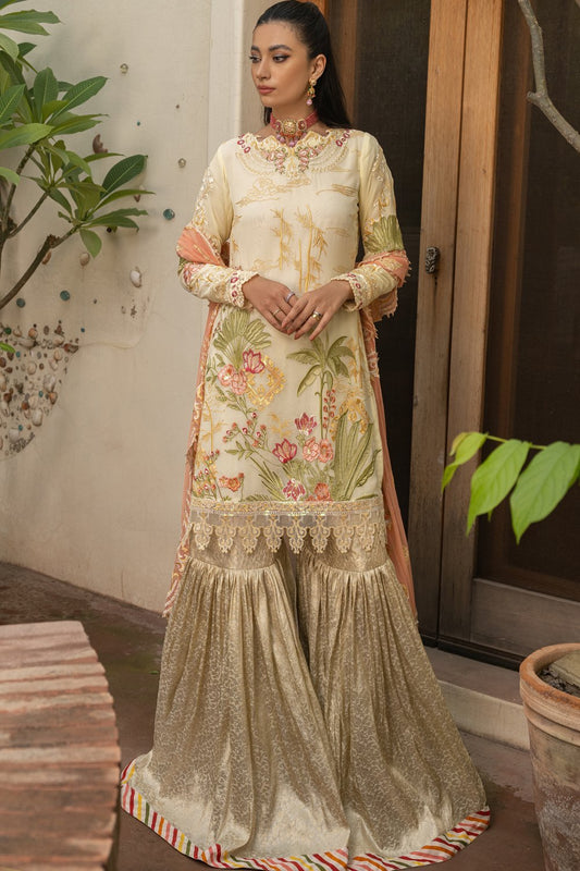 Picture of Rungrez - RNG 03 Herencia Mousseline Embroidered Collection - Available at Raja Sahib