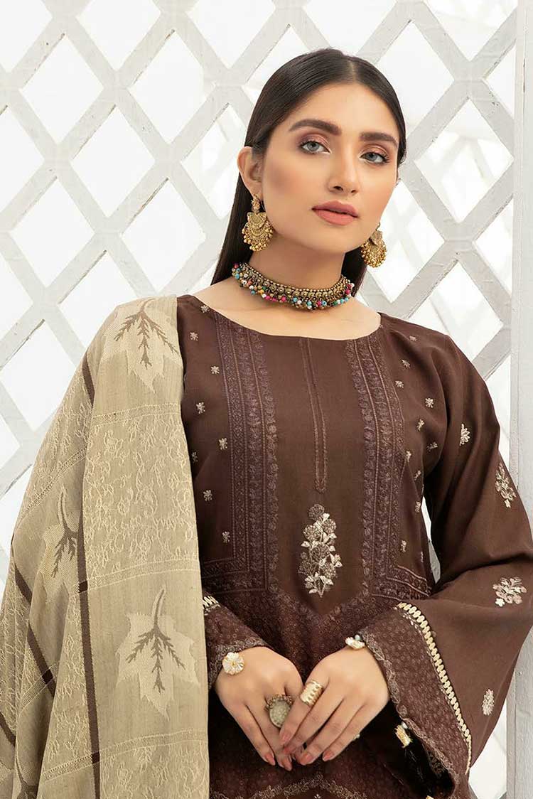 Picture of Shaista - Design 846 Muskan Semi Peach Embroidered Collection - Available at Raja Sahib