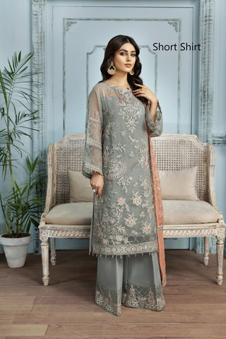 Alizeh D1 Zamair Mah e Ru Embroidered Chiffon Collection 2021 Vol 8