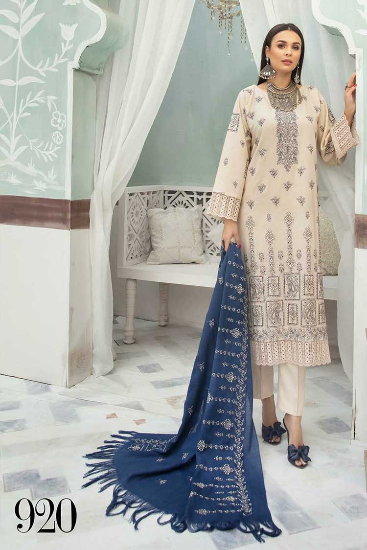 Picture of Shaista - Design 920 Peach Embroidered Collection - Available at Raja Sahib