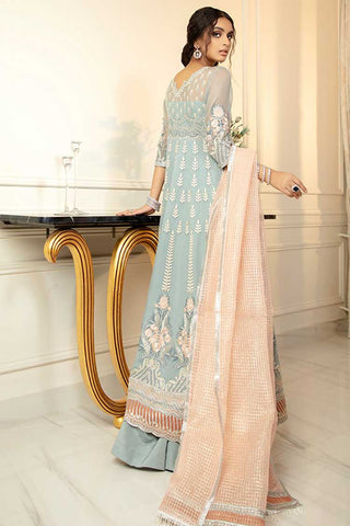 Serene S 1022 Begonia Chimere Luxury Embroidered Chiffon Collection 2021