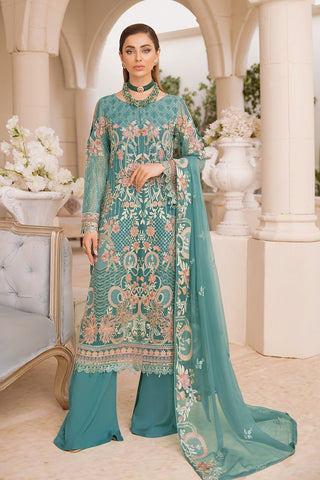 Picture of Ramsha - A 411 Chevron Embroidered Chiffon Collection Vol 4 - Available at Raja Sahib