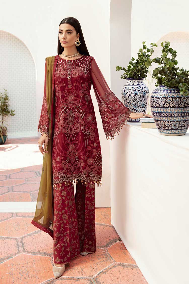 Picture of Flossie - 02 Rubocondo Kuch Khas Embroidered Chiffon Collection Vol 10 - Available at Raja Sahib