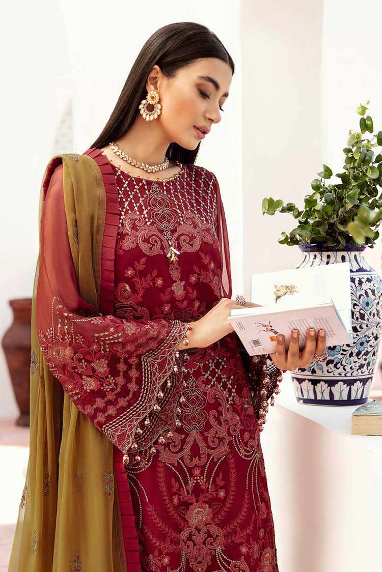 Picture of Flossie - 02 Rubocondo Kuch Khas Embroidered Chiffon Collection Vol 10 - Available at Raja Sahib