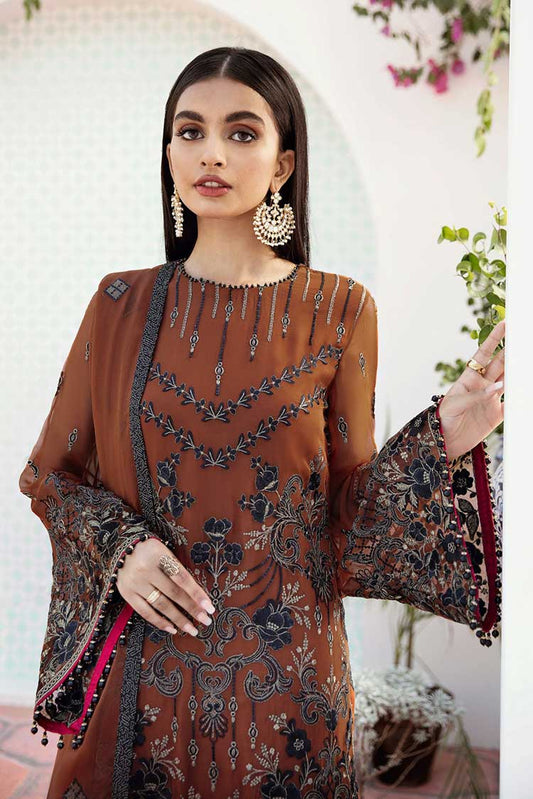 Picture of Flossie - 05 Flamingo Kuch Khas Embroidered Chiffon Collection Vol 10 - Available at Raja Sahib