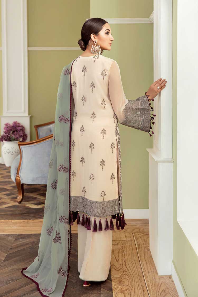 Picture of Flossie - 909 Amber Light Safeera Embroidered Chiffon Collection Vol 9 - Available at Raja Sahib