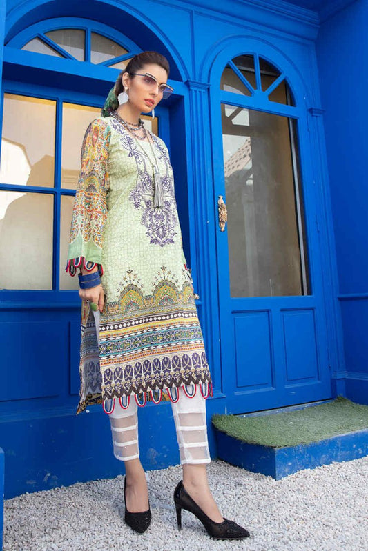 Picture of Riaz Arts - 1 PC D-4 Plush Premium Embroidred Lawn Kurti Collection - Available at Raja Sahib