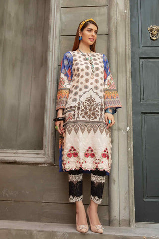 Picture of Riaz Arts - 1 PC D-8 Plush Premium Embroidred Lawn Kurti Collection - Available at Raja Sahib