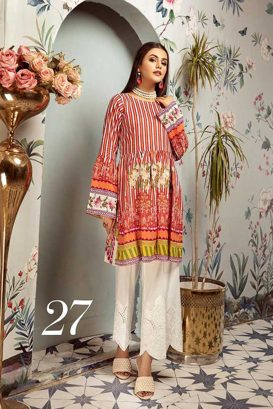 Picture of Riaz Arts - PL 27 Plush Premium Embroidered Lawn Kurti Collection Vol 3 - Available at Raja Sahib