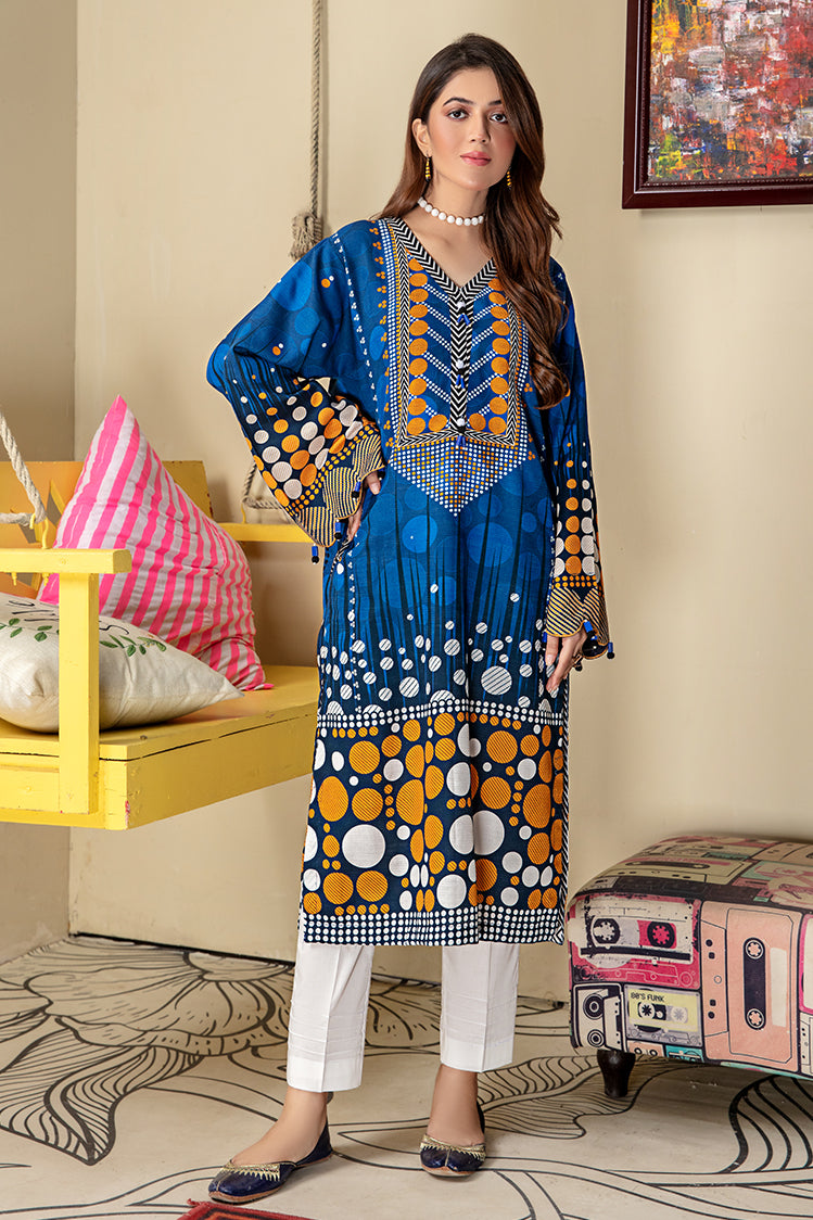 Picture of Ellena - E21-KRK-006 Khaddar Kurti Collection - Available at Raja Sahib