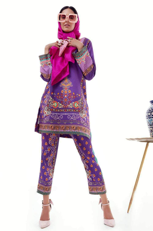 Picture of Gul Ahmed - 1PC Digital Printed Corduroy Shirt SCD12001 Fall Winter Collection Vol 2 - Available at Raja Sahib