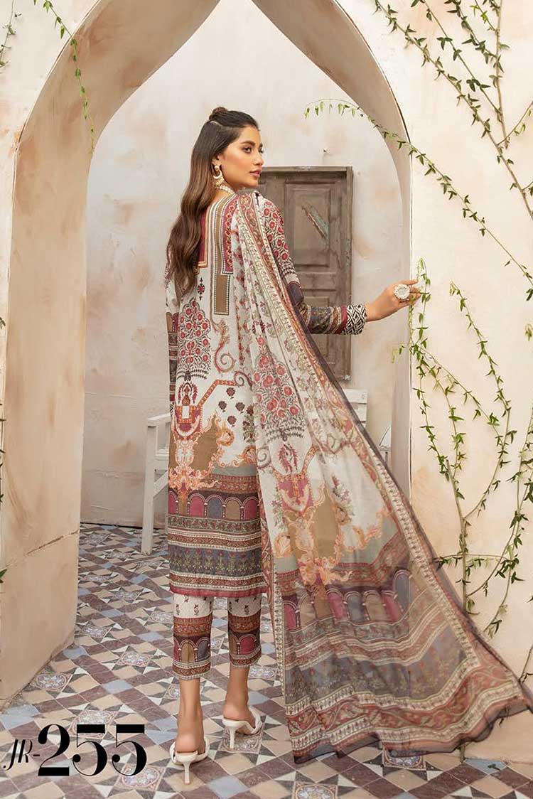 Picture of Johra - JR 255 Green Embroidered Lawn Karandi Collection - Available at Raja Sahib