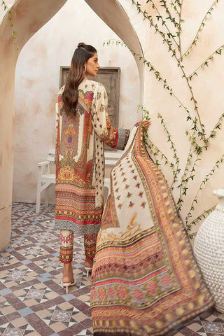 Johra - JR 261 Green Embroidered Lawn Karandi Collection