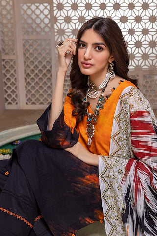 Regalia Textiles - RKCW 12 Khaddar With Cut Work Embroidered Dupatta Collection