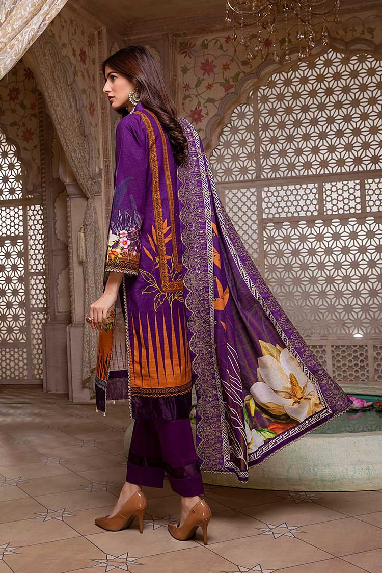 Picture of Regalia Textiles - RKCW 01 Khaddar With Cut Work Embroidered Dupatta Collection - Available at Raja Sahib