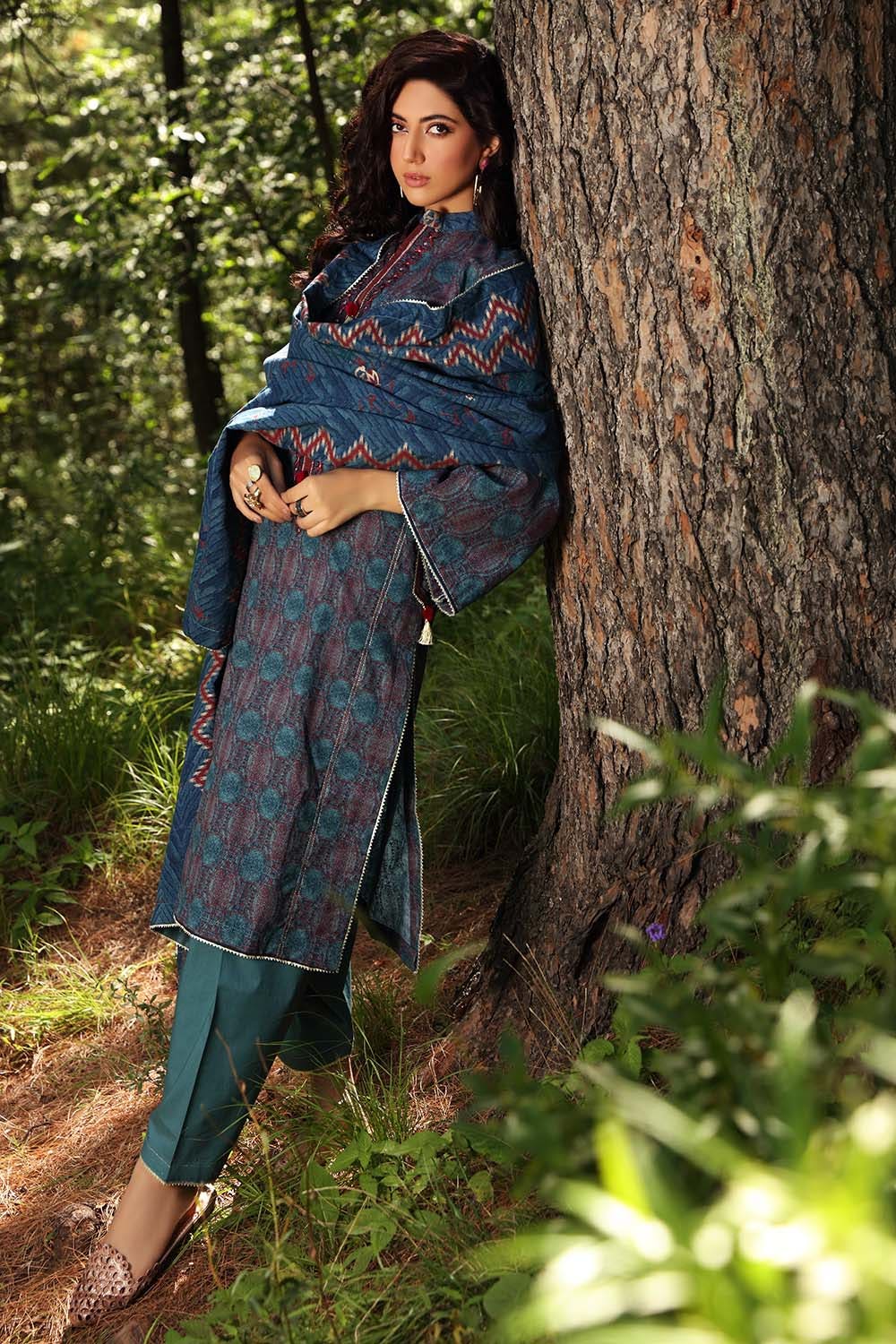 Picture of Gul Ahmed - 2PC Embroidered Khaddar Suit TK12004 Fall Winter Collection - Available at Raja Sahib