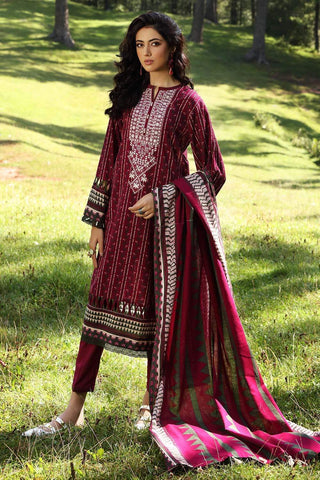 Gul Ahmed 2PC Embroidered Khaddar Suit TK12005 Fall Winter Collection 2021