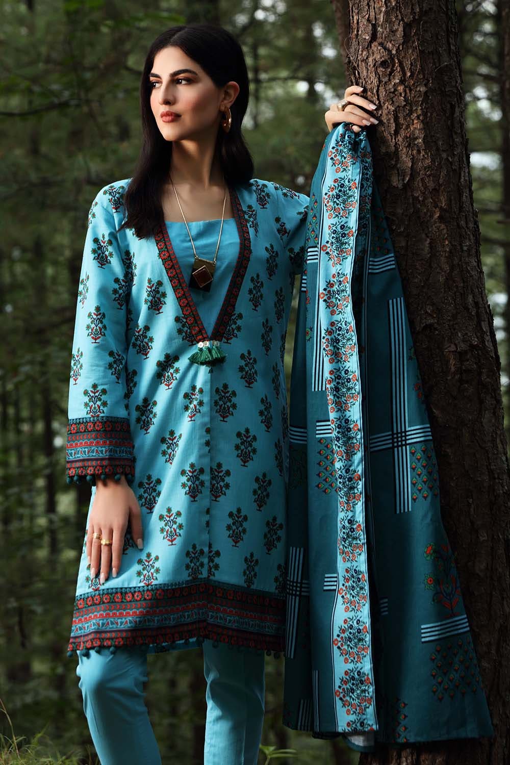 Picture of Gul Ahmed - 2PC Digital Printed Khaddar Suit TK12010A Fall Winter Collection - Available at Raja Sahib