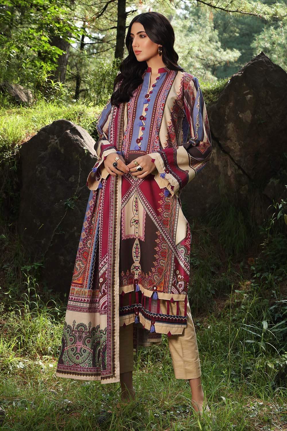 Picture of Gul Ahmed - 2PC Digital Printed Khaddar Suit TK12011A Fall Winter Collection - Available at Raja Sahib