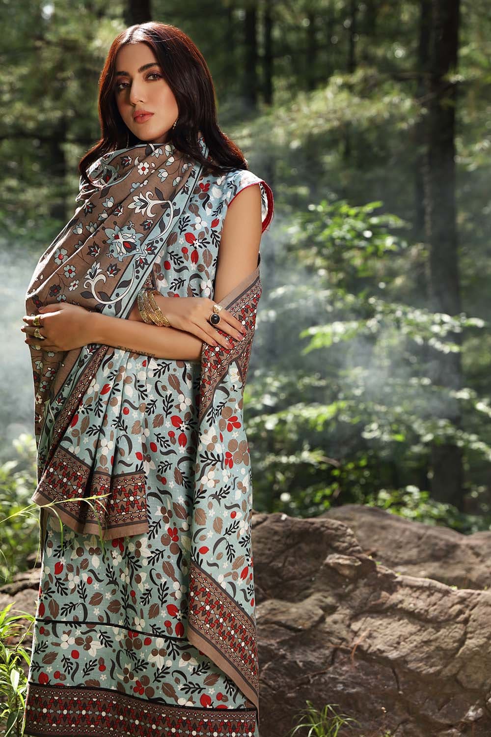 Picture of Gul Ahmed - 2PC Digital Printed Khaddar Suit TK12012A Fall Winter Collection - Available at Raja Sahib