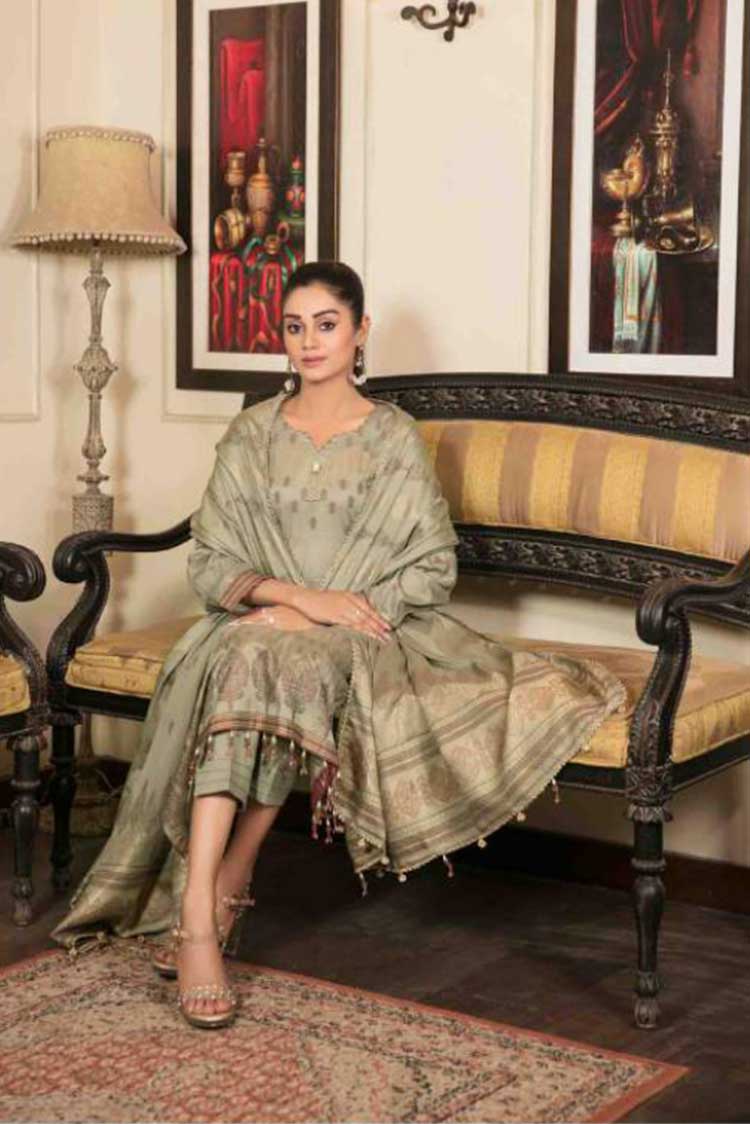 Picture of Riaz Arts - RA 177 Bano Lawn Banarsi Collection - Available at Raja Sahib