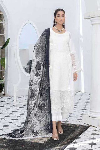 Riaz Arts Design 06 Aafreen Black & White Embroidered Chikankari Lawn Collection 2022
