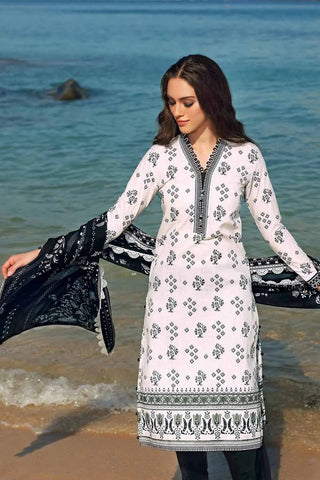 2PC Printed Lawn Suit BT 22003 Ambrosia Black & White Collection