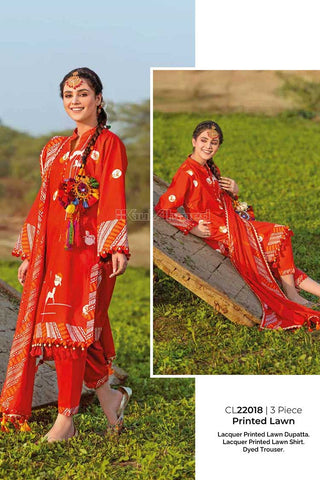 Picture of Gul Ahmed - 3 Piece Printed Lawn Suit CL22018 Summer Essential Lawn Collection - Available at Raja Sahib