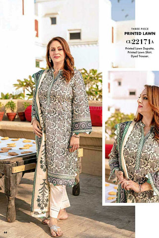 Gul Ahmed 3 Piece Printed Lawn Suit CL22171A Mothers Lawn Collection 2 ...