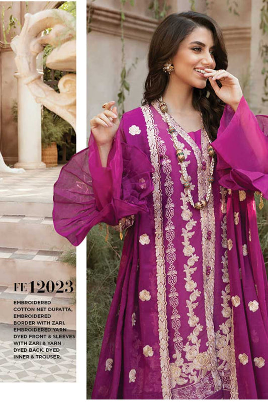 Picture of Gul Ahmed - 3 PC Embroidered Suit FE 12023 Luxury Festive Eid Collection - Available at Raja Sahib