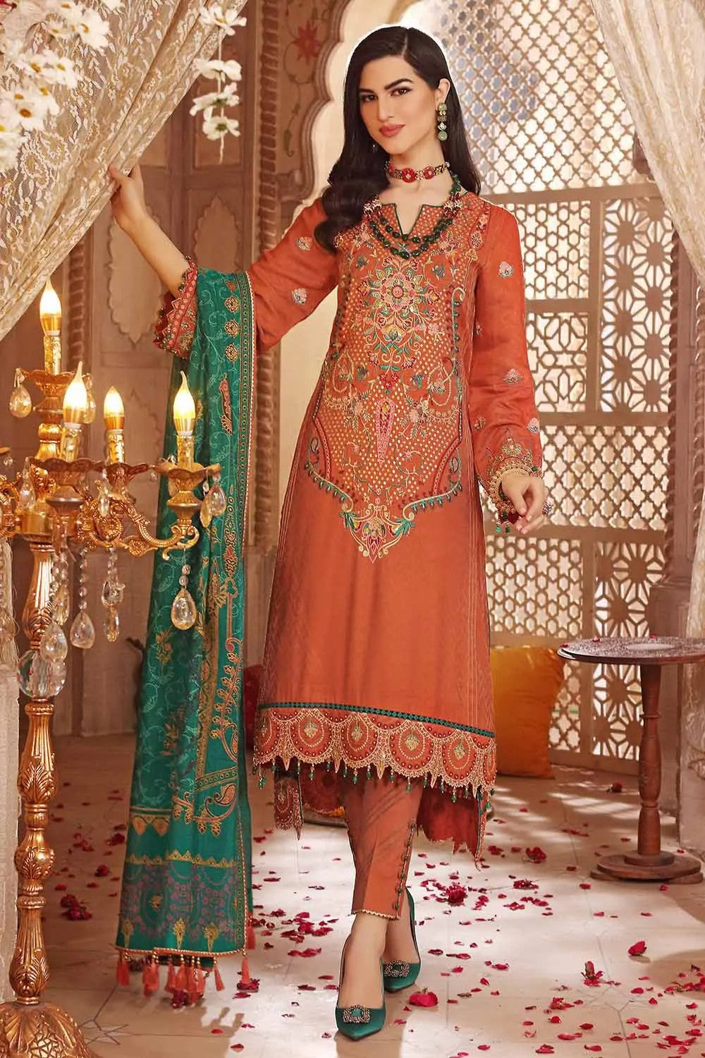 Picture of Gul Ahmed - 3PC Jacquard Embroidered Suit FE 22044 Eid Ul Adha Festive Collection - Available at Raja Sahib