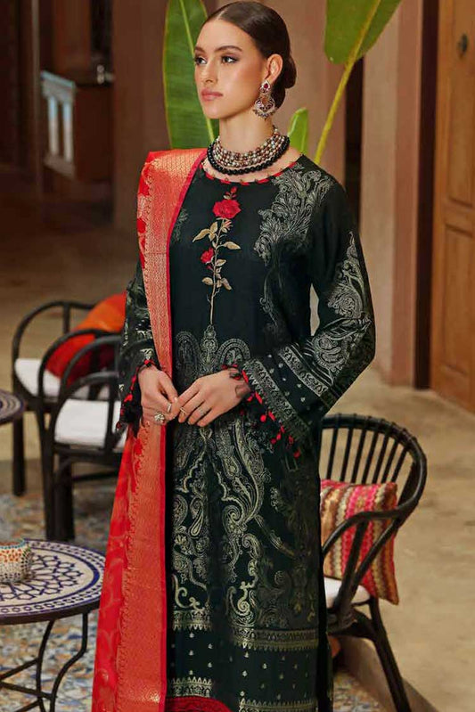 Picture of Gul Ahmed - 3PC Luxury Jacquad Suit MJ 22009 Pre Fall Cambric Collection - Available at Raja Sahib