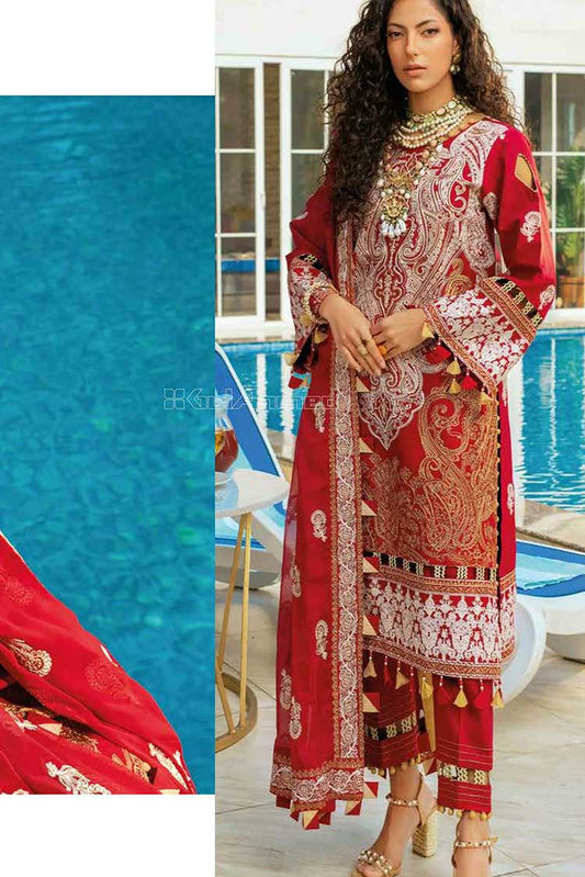 Picture of Gul Ahmed - 3PC Embroidered Lawn Suit PM381 Summer Premium Lawn Collection - Available at Raja Sahib