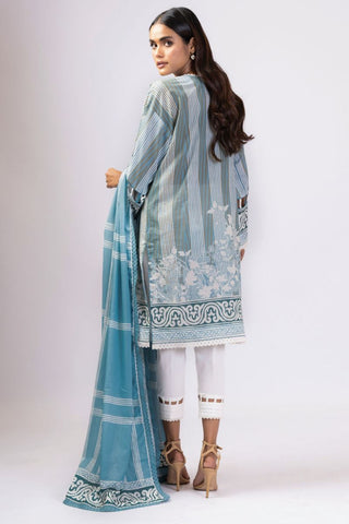 Picture of Al Karam - 3 PC Printed Lawn Suit With Doria Dupatta SS23A Spring Summer Lawn Collection Vol 1 - Available at Raja Sahib