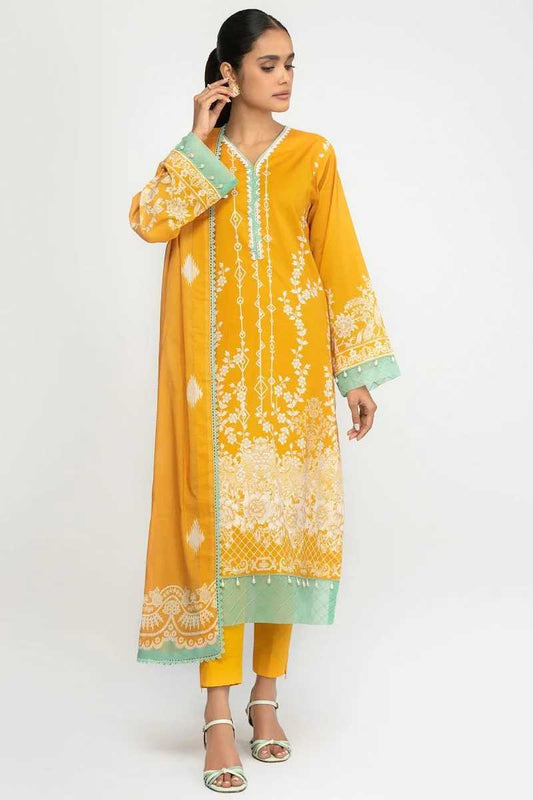 Picture of Al Karam - 3 PC Printed Lawn Suit SS321A Spring Summer Collection Vol 3 - Available at Raja Sahib