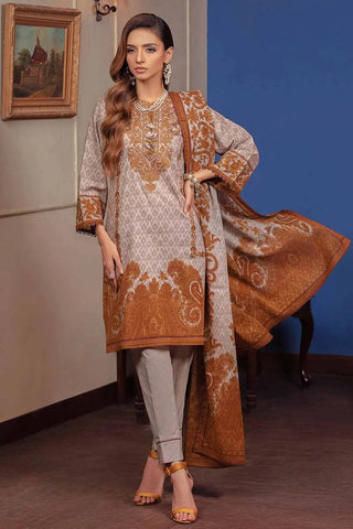 Gul Ahmed 2PC Cotton Printed Embroidered Suit TCE 22002 Pre Fall Cambric Collection 2022