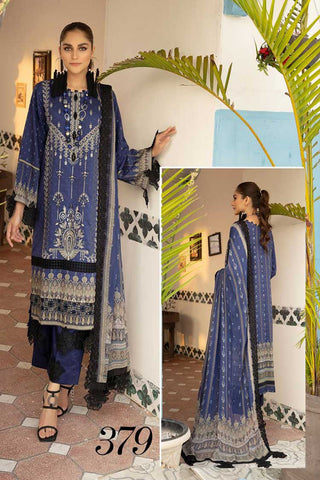 Shaista Design 379 Miraal Viscose Digital Printed Embroidered Collection 2022