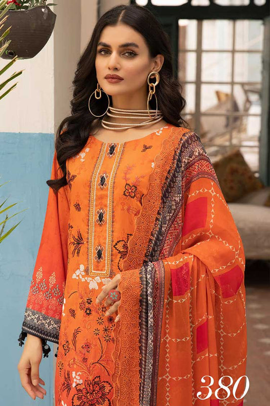 Picture of Shaista - Design 380 Miraal Viscose Digital Printed Embroidered Collection - Available at Raja Sahib